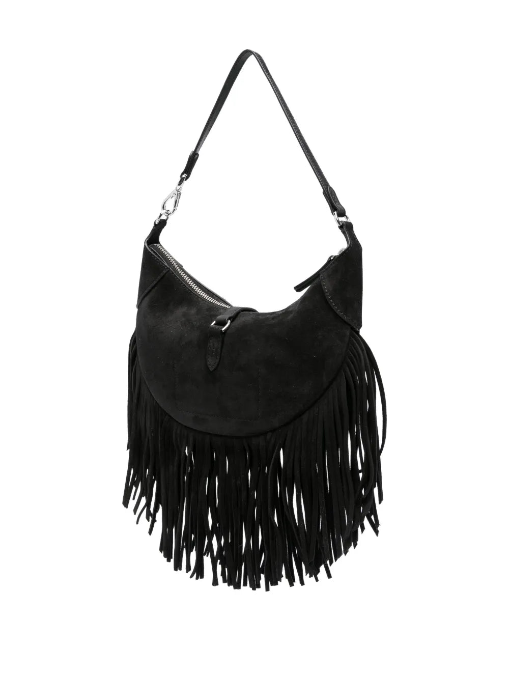 Polo Ralph Lauren Fringed Suede Shoulder Bag — Same as shown — Size One Size — Back View