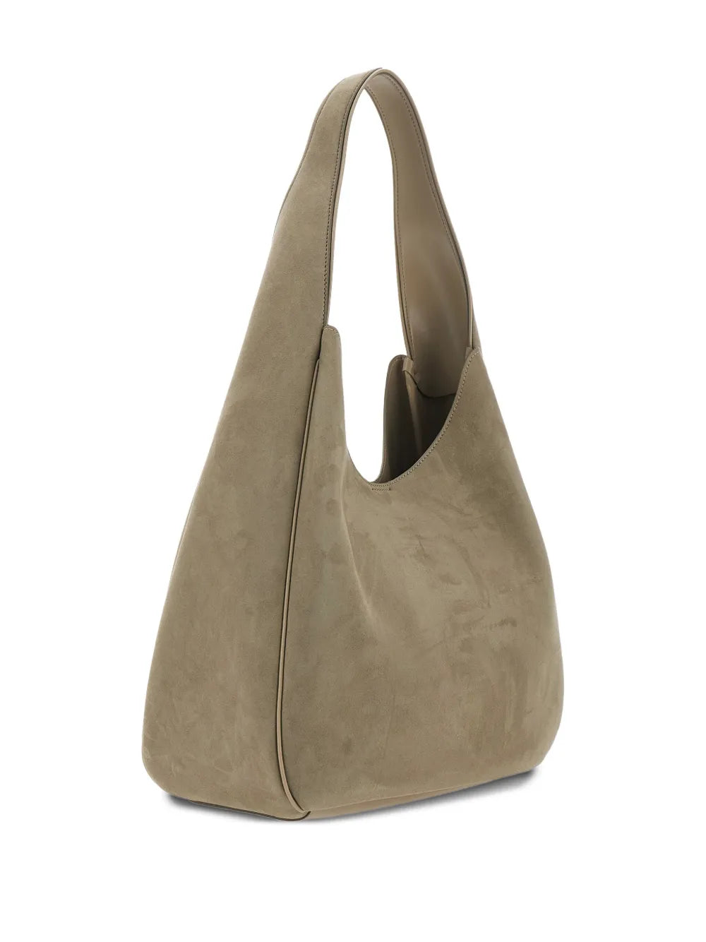 Stella Mccartney Large Logo Perforated Suede Shoulder Bag — Same as shown — Size One Size — Back View