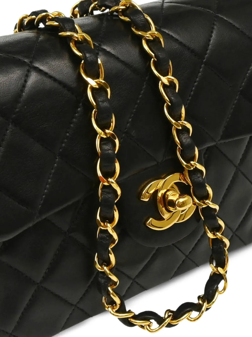 Chanel Pre Owned 1997 Mini Square Classic Flap Shoulder Bag — Same as shown — Size One Size — Back View