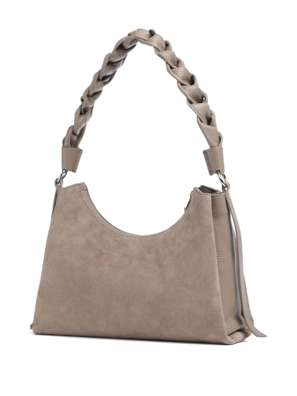 Coccinelle Small Boheme Braided Handle Suede Shoulder Bag — Same as shown — Size One Size — Side View