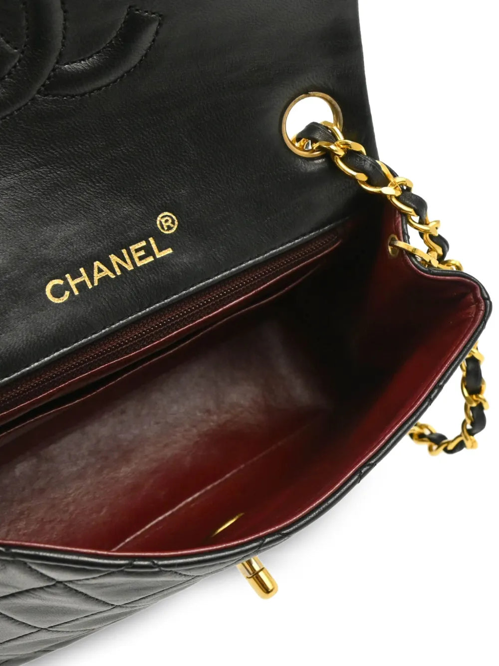 Chanel Pre Owned 1990 Mini Classic Flap Shoulder Bag — Same as shown — Size One Size — Top View