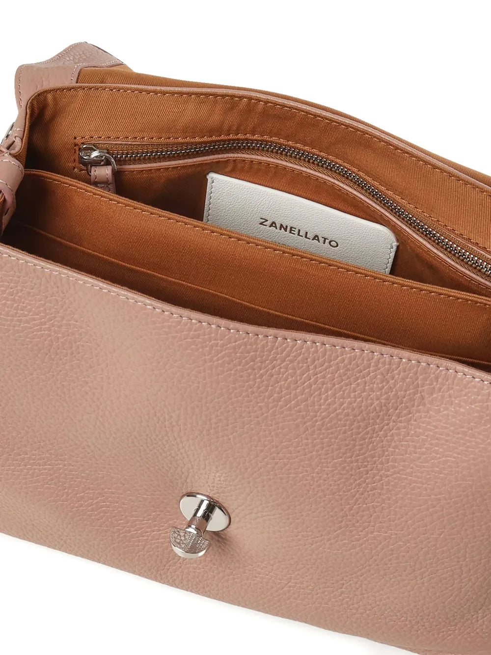 Zanellato Small Postina Leather Shoulder Bag — Same as shown — Size One Size — Top View