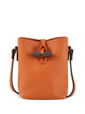 Longchamp Le Roseau Leather Shoulder Bag — Same as shown — Size One Size — Front View