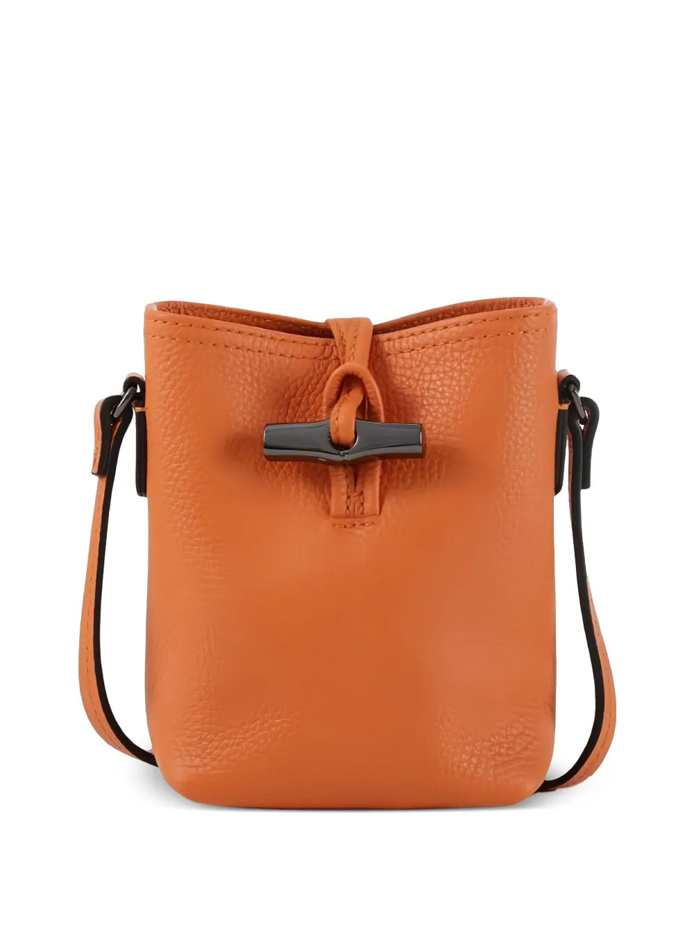 Longchamp Le Roseau Leather Shoulder Bag — Same as shown — Size One Size — Front View