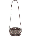 Valentino Garavani Nellcote Mirror Embellished Stud Detailed Shoulder Bag — Same as shown — Size One Size — Front View
