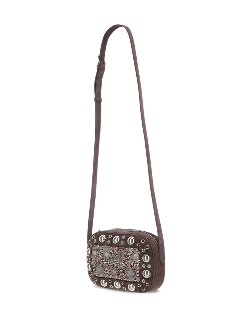 Valentino Garavani Nellcote Mirror Embellished Stud Detailed Shoulder Bag — Same as shown — Size One Size — Back View