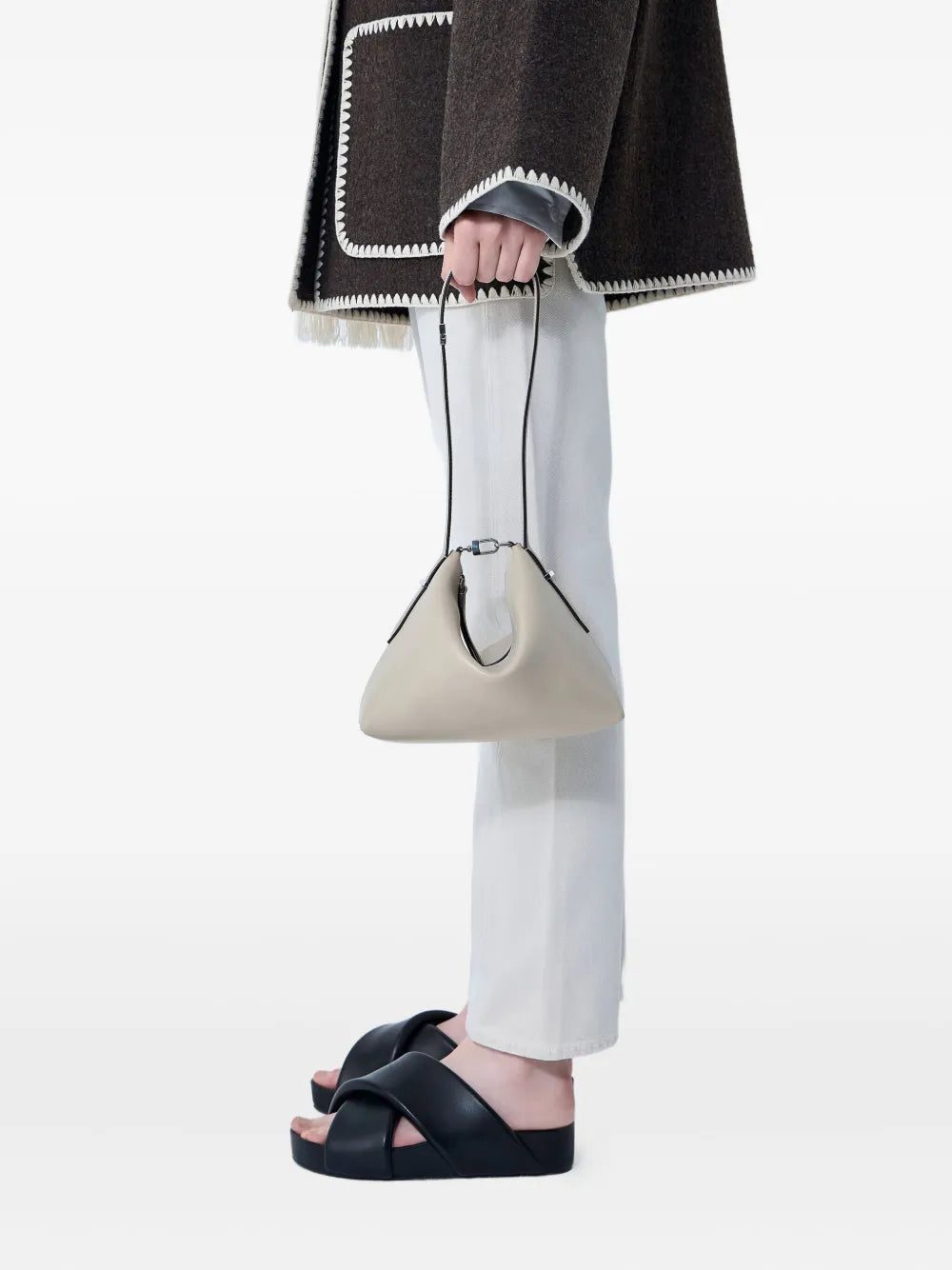 Toteme Bevel Clasp Shoulder Bag — Same as shown — Size One Size — Side View