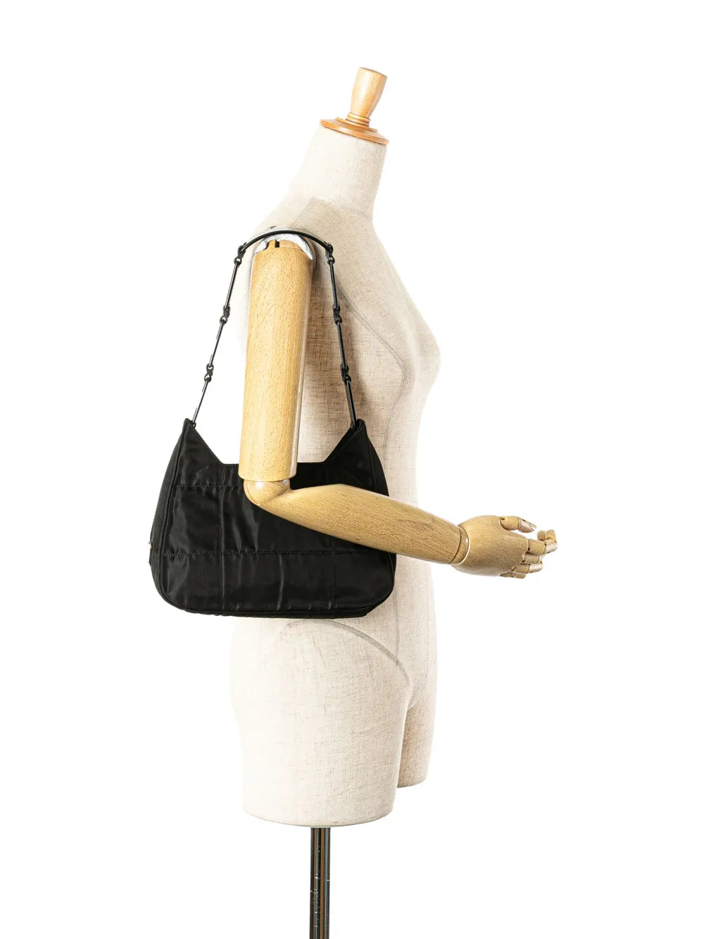 Prada Pre Owned 2000 2013 Tessuto Chain Shoulder Bag — Same as shown — Size One Size — Side View