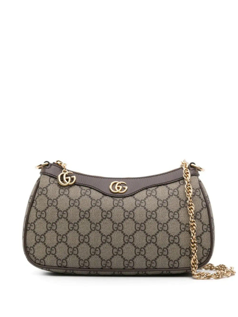 Gucci Small Ophidia Gg Supreme Chain Shoulder Bag — Same as shown — Size One Size — Front View