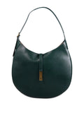 Polo Ralph Lauren Half Moon Leather Shoulder Bag — Same as shown — Size One Size — Front View