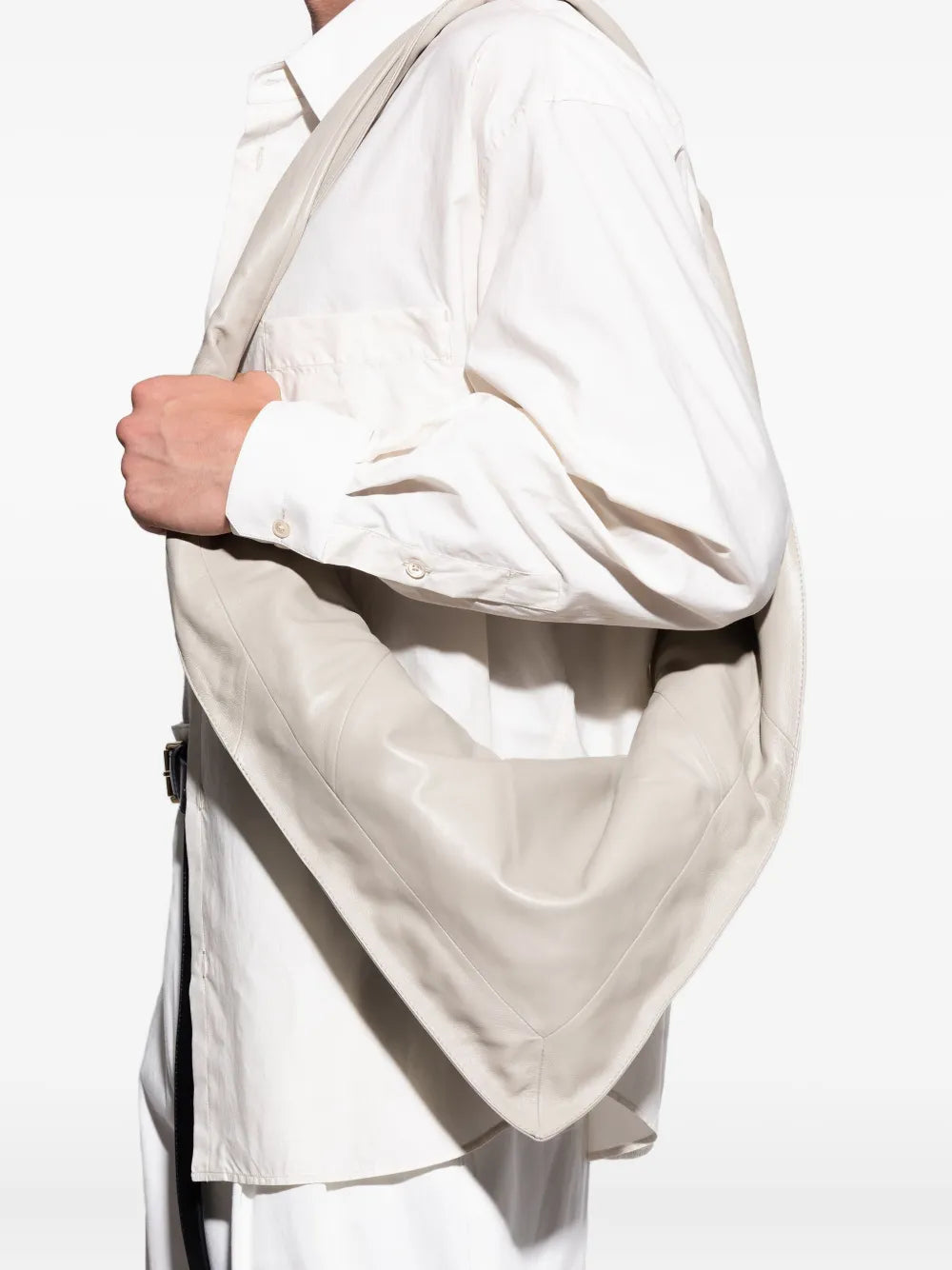 Lemaire Scarf Leather Shoulder Bag — Same as shown — Size One Size — Front View