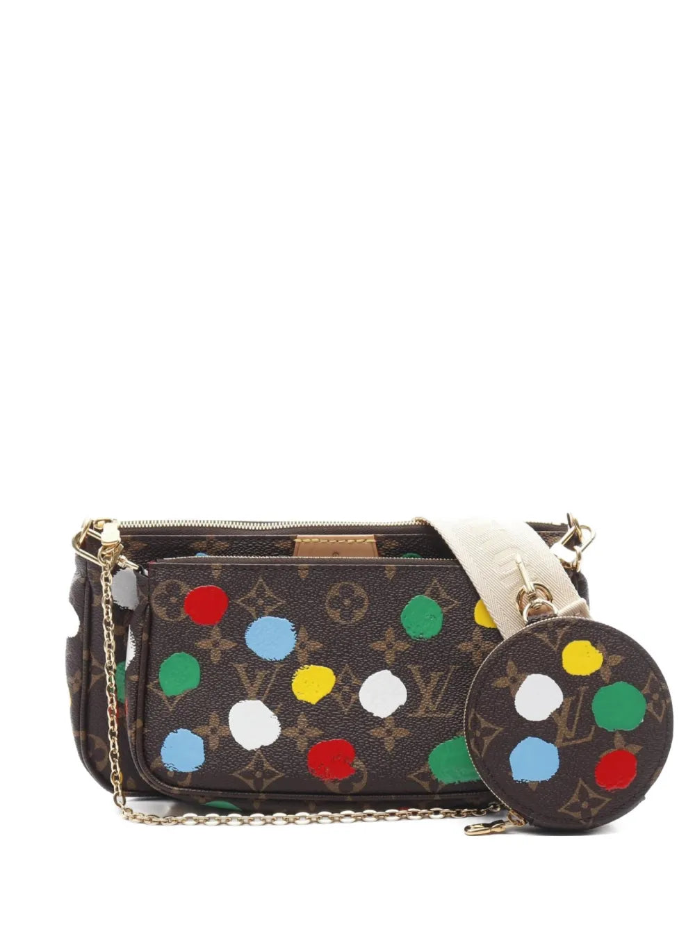 Louis Vuitton Pre Owned 2021S X Yayoi Kusama Mini Pochette Accessoires Bag — Same as shown — Size One Size — Front View