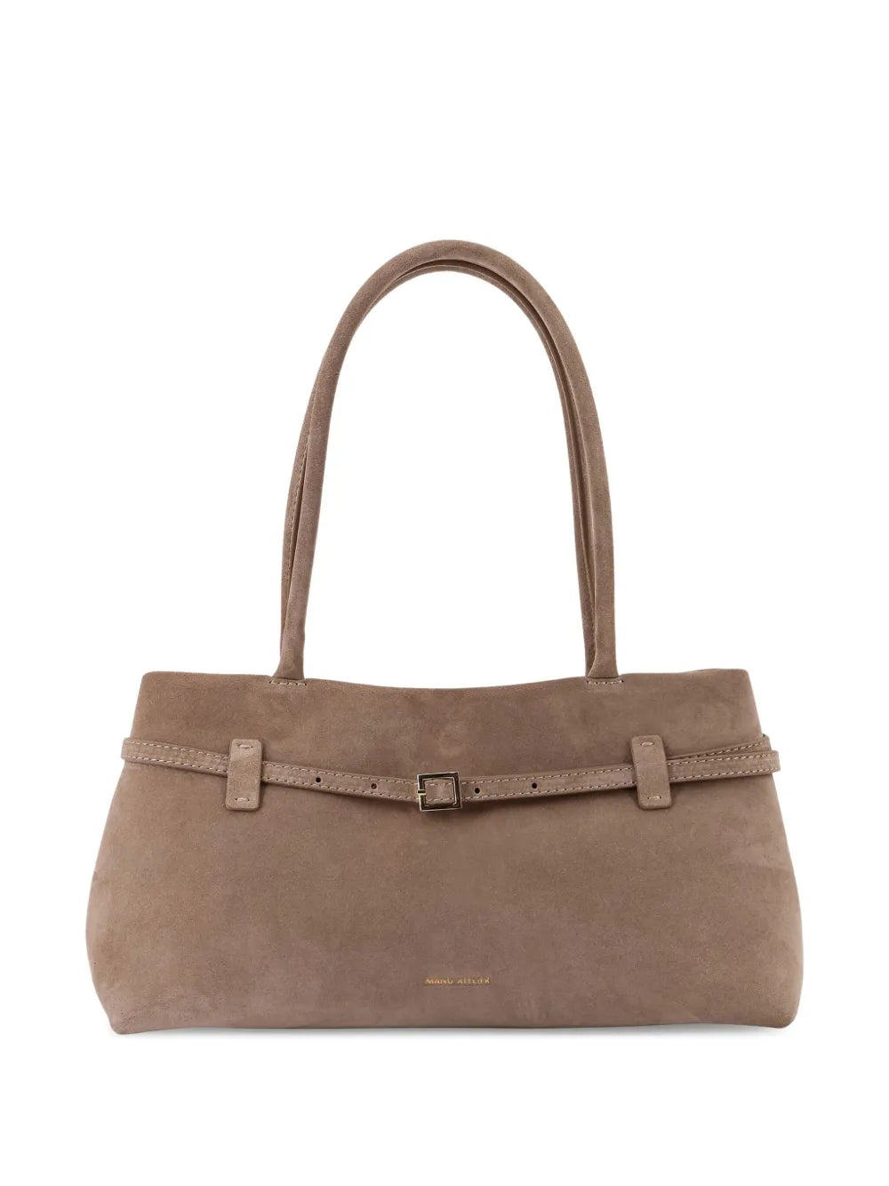 Manu Atelier Le Cambon East West Buckle Fastening Suede Shoulder Bag — Same as shown — Size One Size — Side View