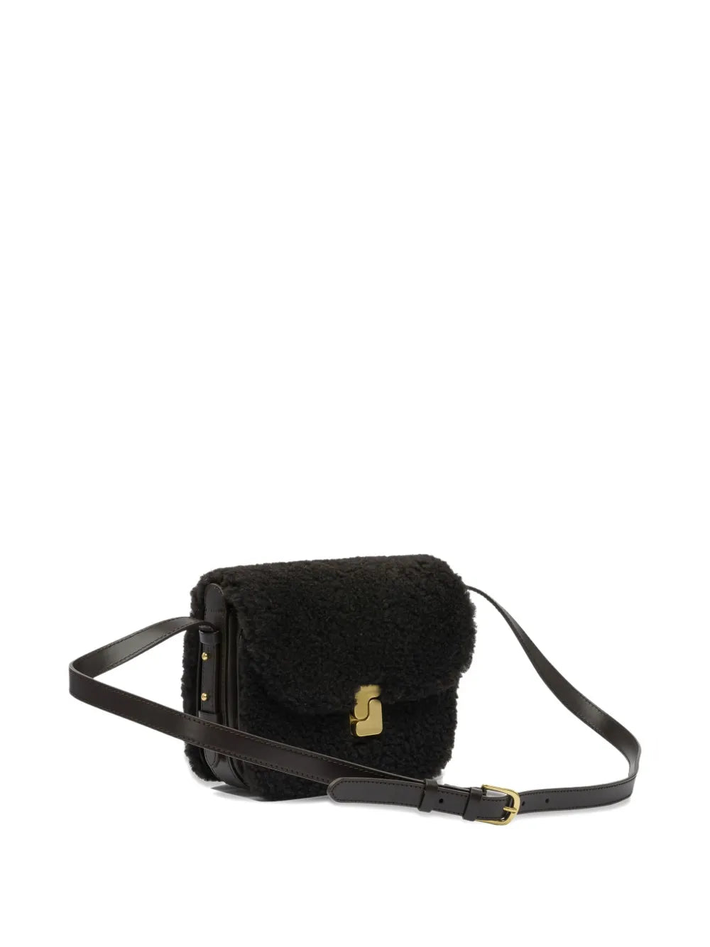 Soeur Mini Shearling Shoulder Bag — Same as shown — Size One Size — Side View