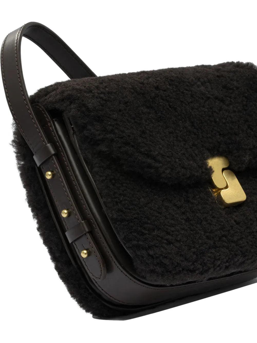 Soeur Mini Shearling Shoulder Bag — Same as shown — Size One Size — Top View