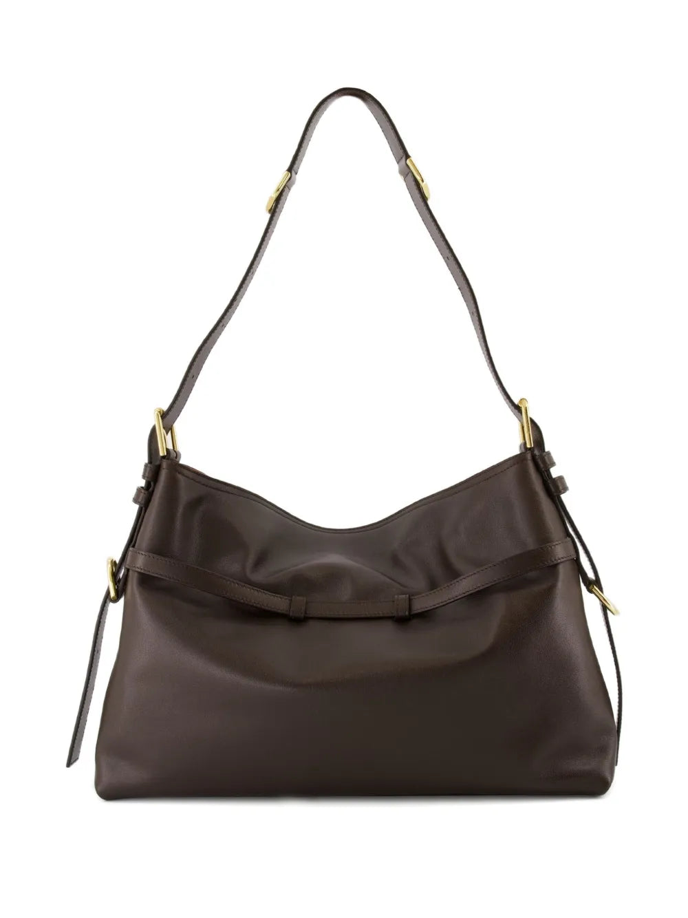 Givenchy Medium Voyou Buckle Fastening Calfskin Shoulder Bag — Same as shown — Size One Size — Side View