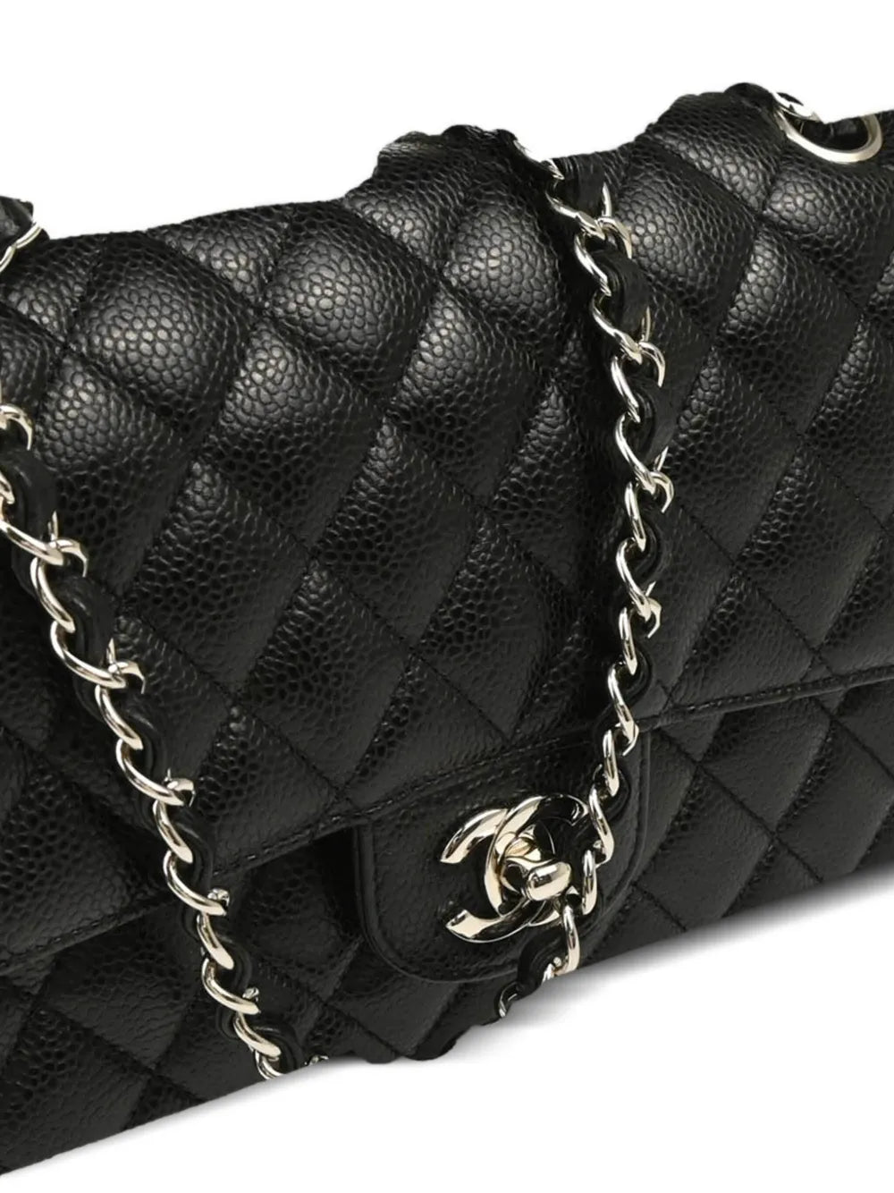 Chanel Pre Owned 2017 Medium Classic Double Flap Shoulder Bag — Same as shown — Size One Size — Back View