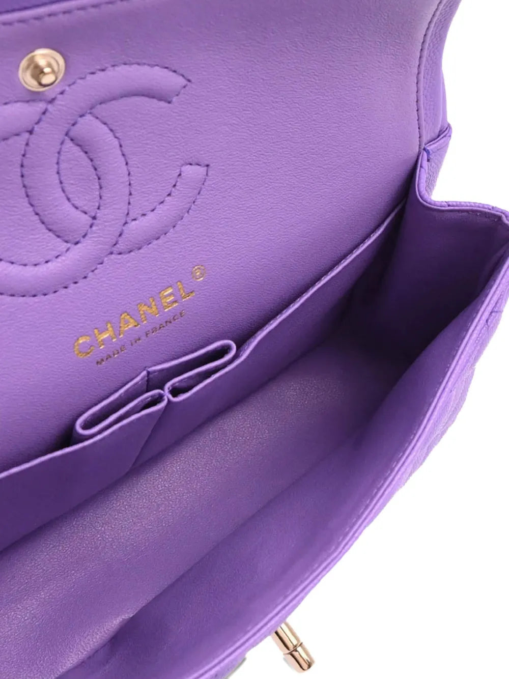 Chanel Pre Owned 2020 Small Classic Double Flap Shoulder Bag — Same as shown — Size One Size — Detail View
