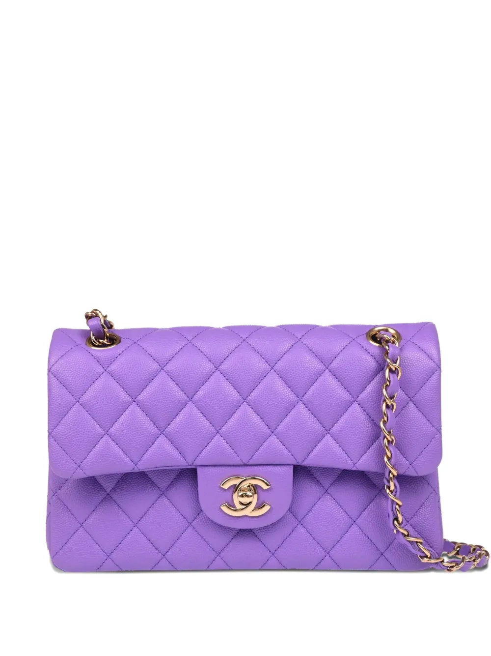 Chanel Pre Owned 2020 Small Classic Double Flap Shoulder Bag — Same as shown — Size One Size — Front View