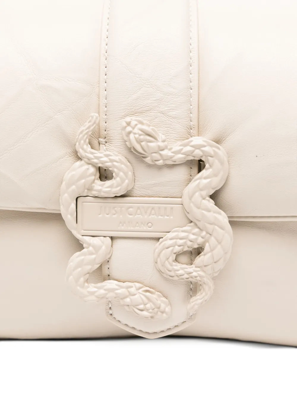 Just Cavalli Snake Buckle Shoulder Bag — Same as shown — Size One Size — Top View