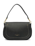 Gianni Chiarini Brooke Pebble Leather Curved Shoulder Bag — Same as shown — Size One Size — Front View