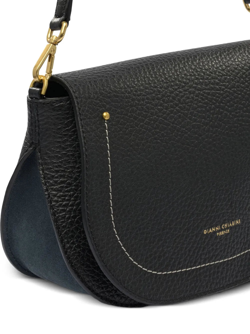 Gianni Chiarini Brooke Pebble Leather Curved Shoulder Bag — Same as shown — Size One Size — Top View