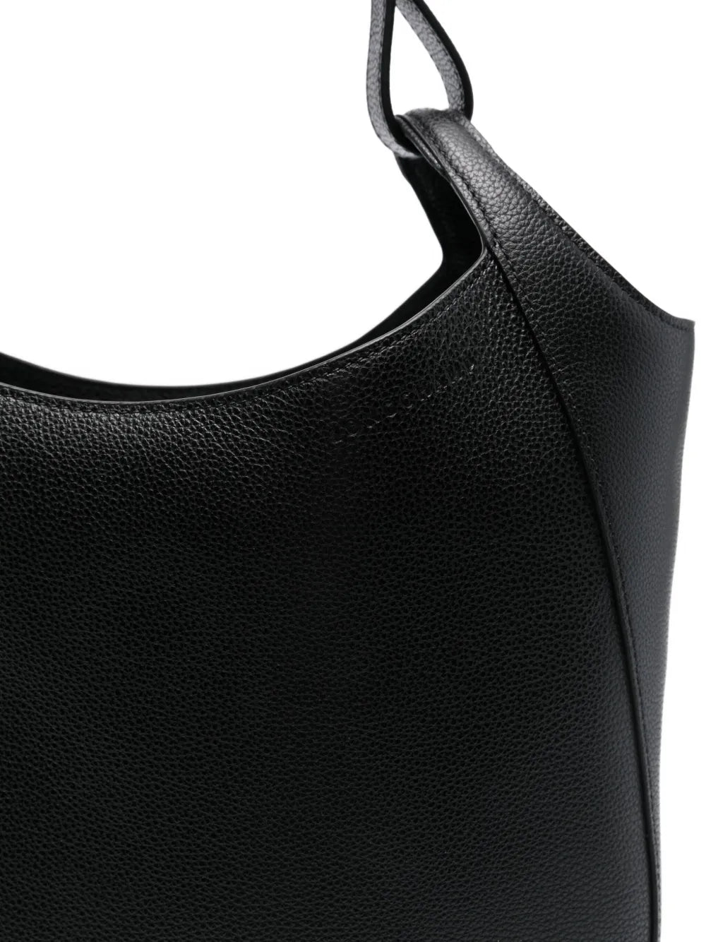 Longchamp Curved Leather Shoulder Bag — Same as shown — Size One Size — Top View