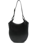 Longchamp Curved Leather Shoulder Bag — Same as shown — Size One Size — Front View