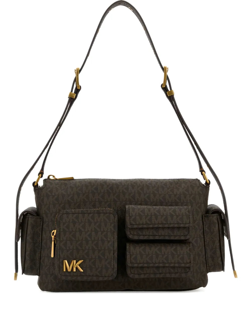 Michael Michael Kors Medium Dakota Monogram Shoulder Bag — Same as shown — Size One Size — Front View