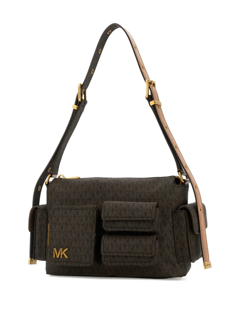 Michael Michael Kors Medium Dakota Monogram Shoulder Bag — Same as shown — Size One Size — Back View