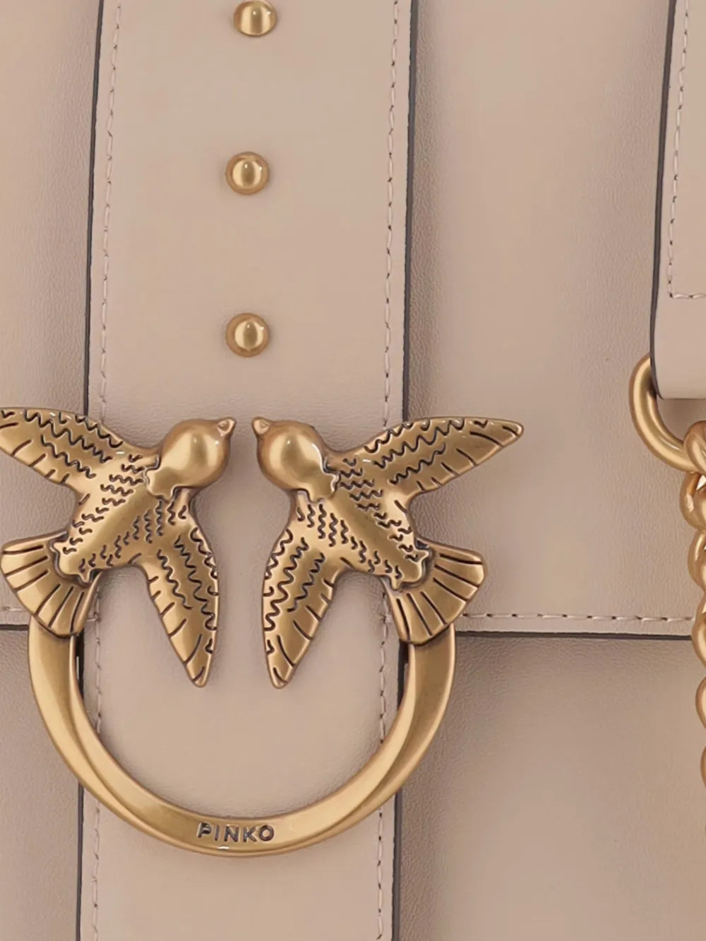 Pinko Love Birds Buckle Shoulder Bag — Same as shown — Size One Size — Top View