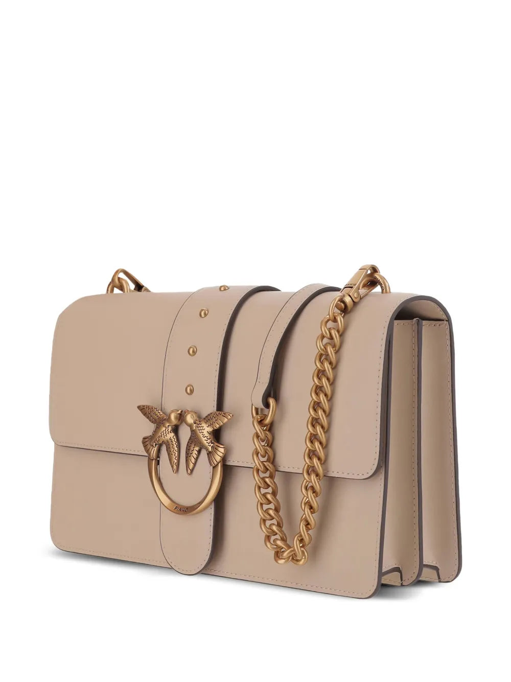 Pinko Love Birds Buckle Shoulder Bag — Same as shown — Size One Size — Front View