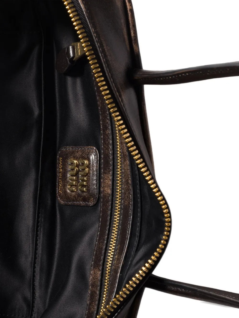 Miu Miu Beau Logo Embossed Tote Bag — Same as shown — Size One Size — Top View