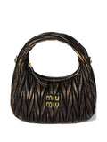 Miu Miu Wander Matelasse Leather Shoulder Bag — Same as shown — Size One Size — Front View