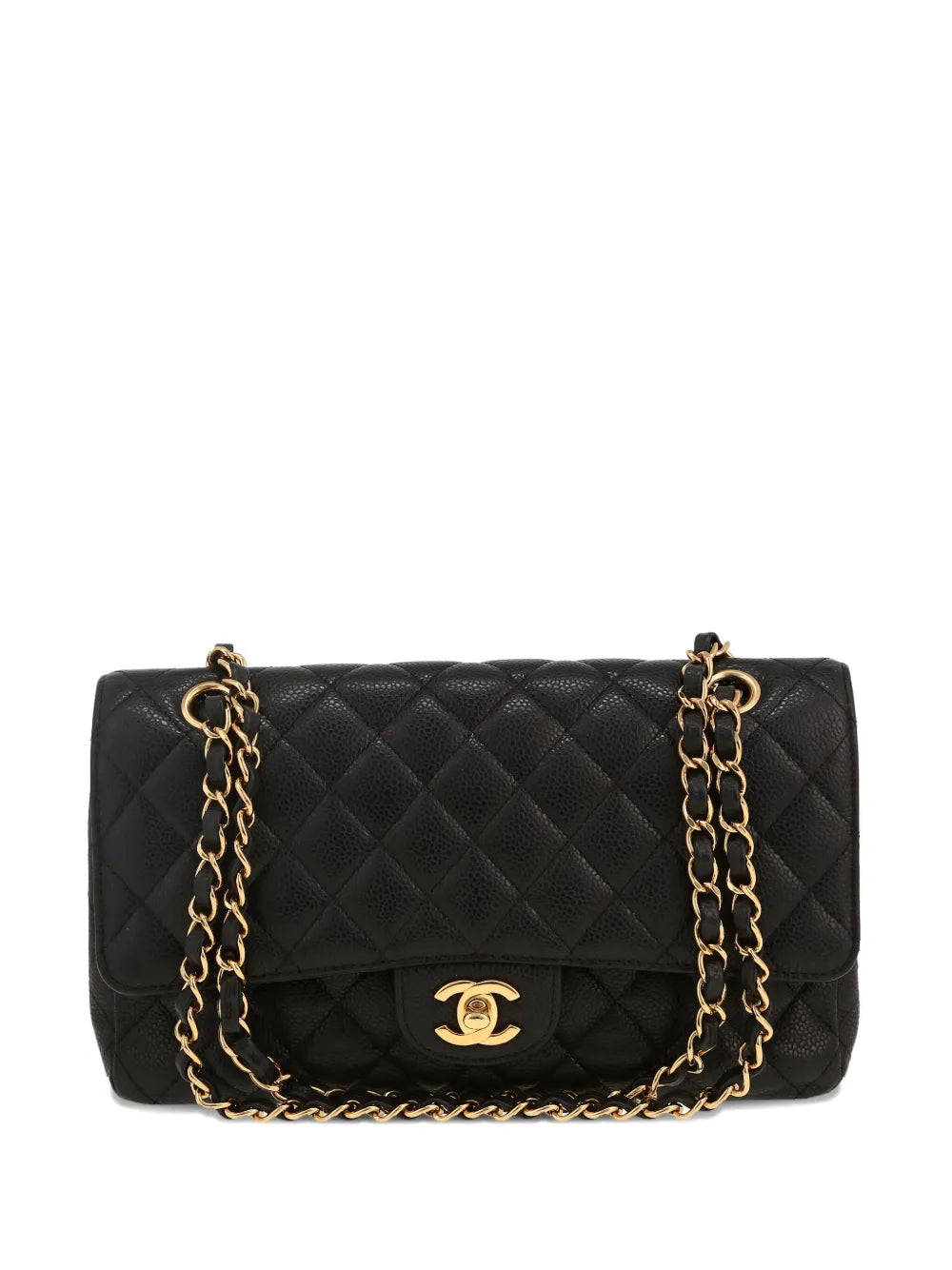 Chanel Pre Owned Quilted Leather Handbag — Same as shown — Size One Size — Front View