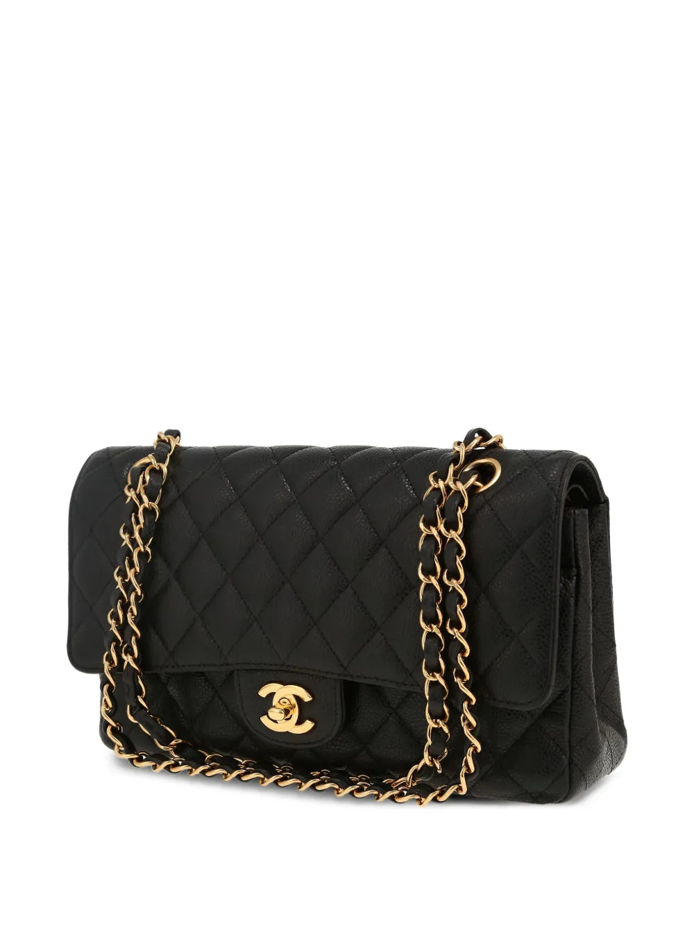 Chanel Pre Owned Quilted Leather Handbag — Same as shown — Size One Size — Back View