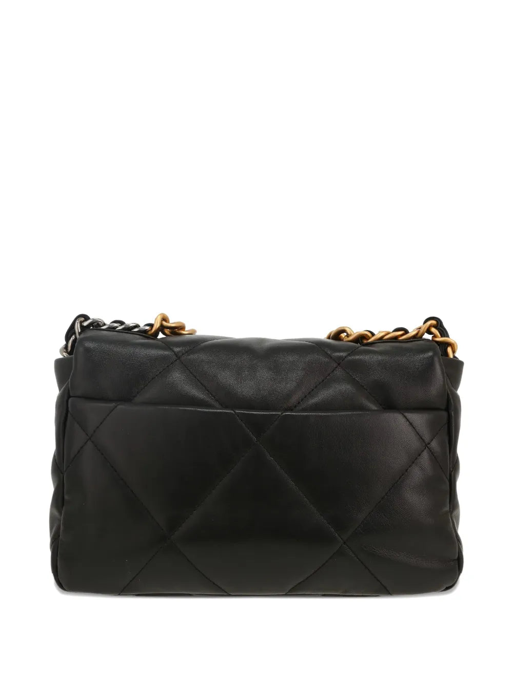 Chanel Pre Owned 19 Quilted Leather Shoulder Bag — Same as shown — Size One Size — Back View