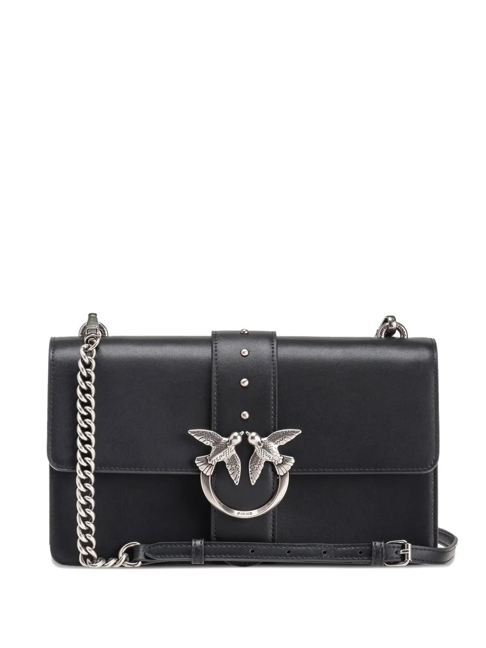 Pinko Love Birds Chain Strap Shoulder Bag — Same as shown — Size One Size — Front View