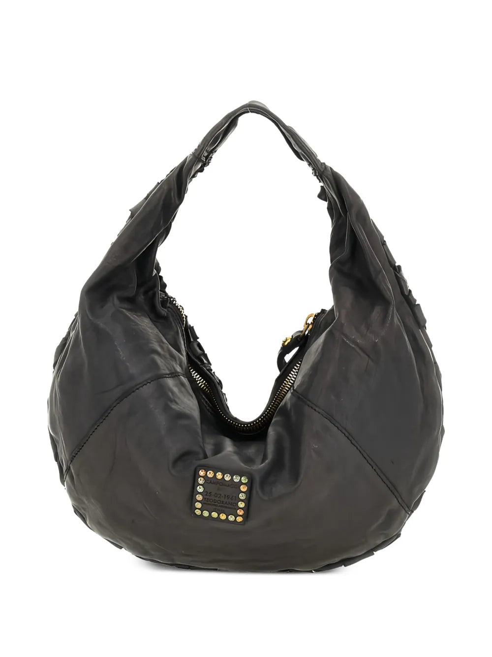 Campomaggi Edera Leather Shoulder Bag — Same as shown — Size One Size — Side View
