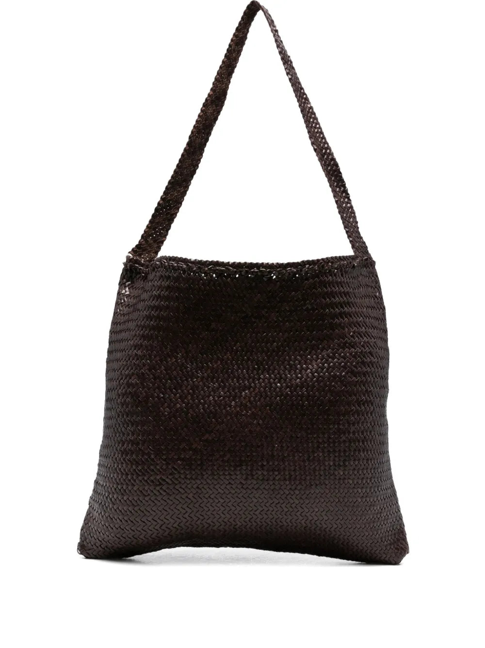 Dragon Diffusion Woven Leather Shoulder Bag — Same as shown — Size One Size — Front View