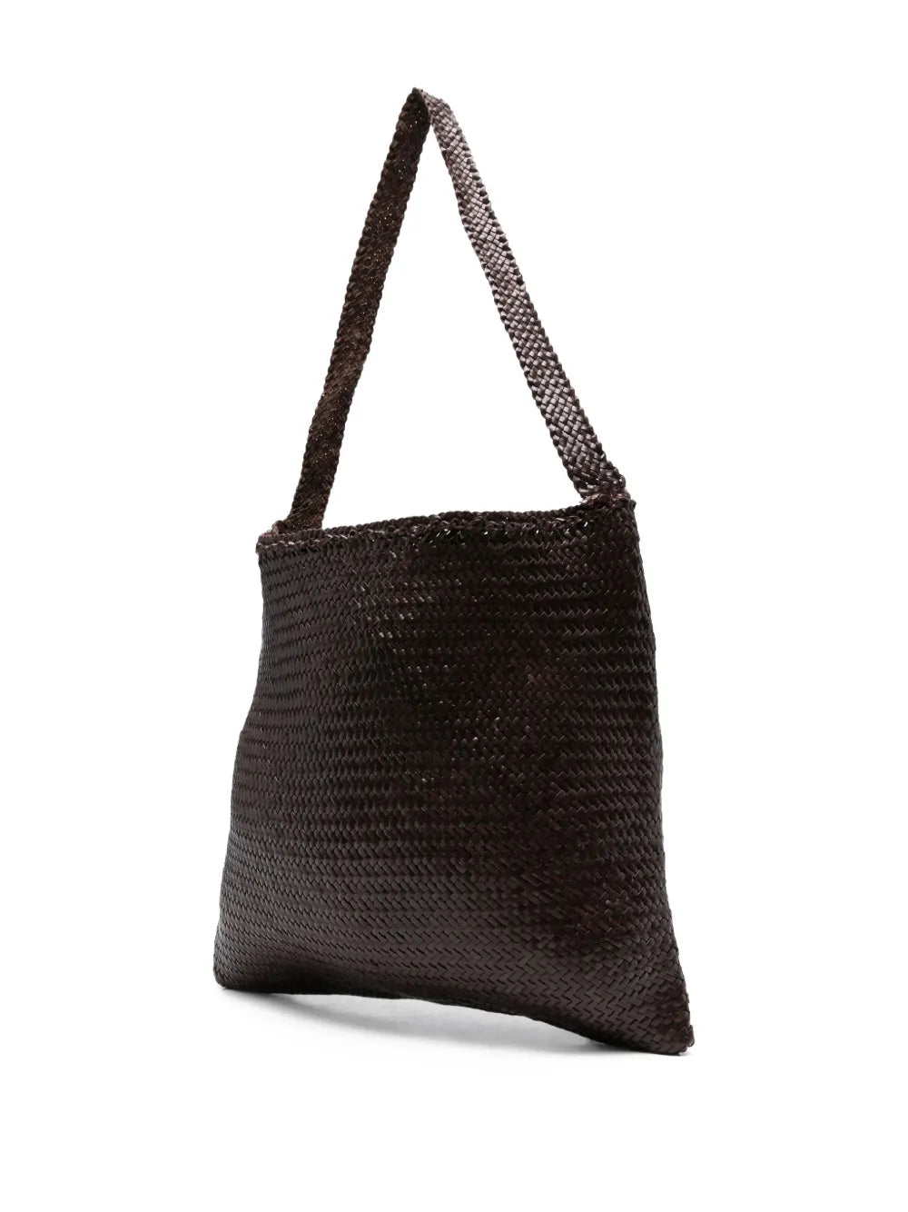 Dragon Diffusion Woven Leather Shoulder Bag — Same as shown — Size One Size — Side View