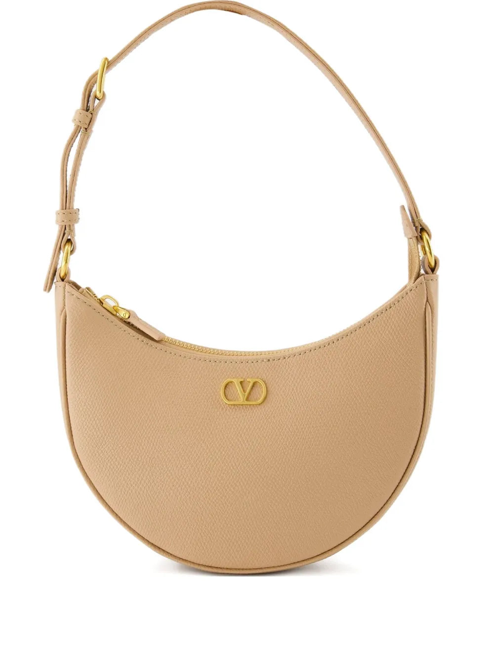 Valentino Garavani Le Mini Sac Crescent Shaped Zip Top Shoulder Bag — Same as shown — Size One Size — Front View