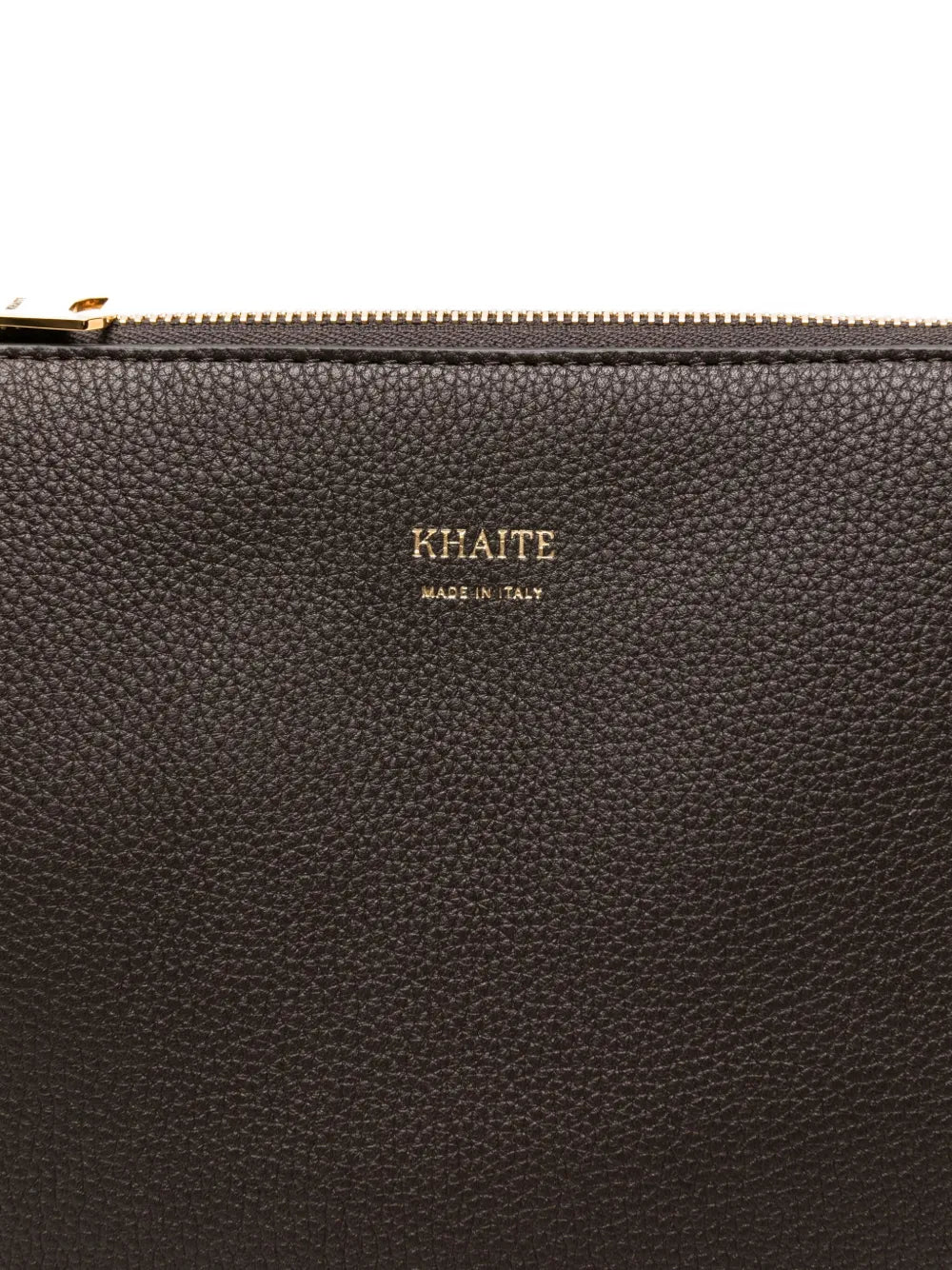 Khaite Lina Zip Top Leather Shoulder Bag — Same as shown — Size One Size — Top View