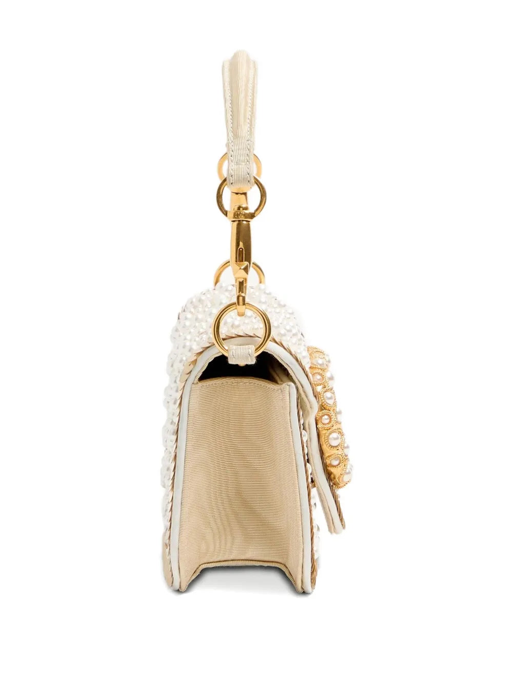 Valentino Garavani Small Loco Embroidered Jewel Logo Shoulder Bag — Same as shown — Size One Size — Detail View