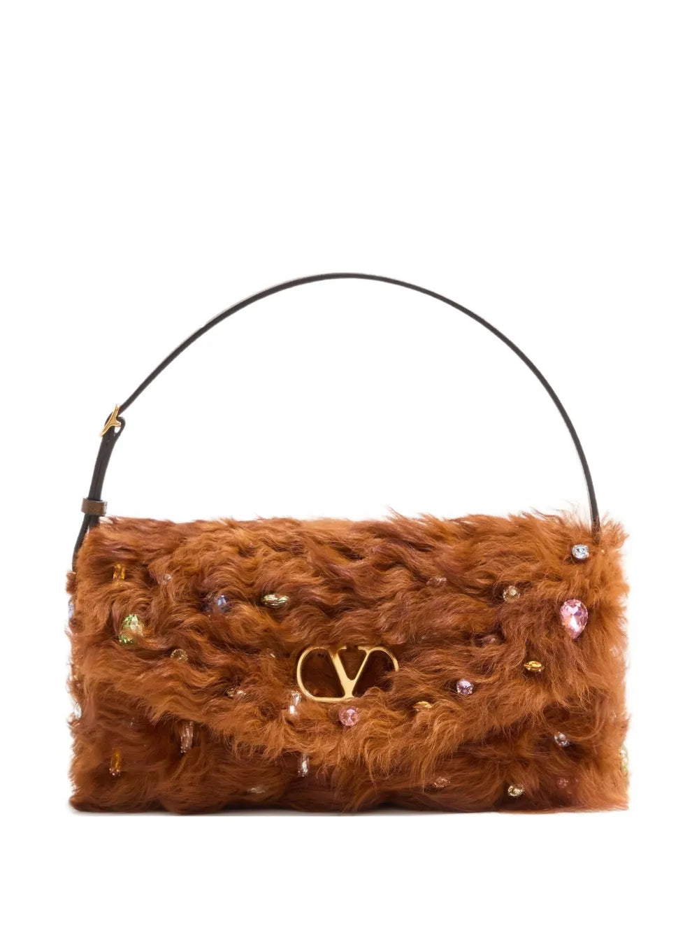 Valentino Garavani Devain Soft Small Shoulder Bag — Same as shown — Size One Size — Front View