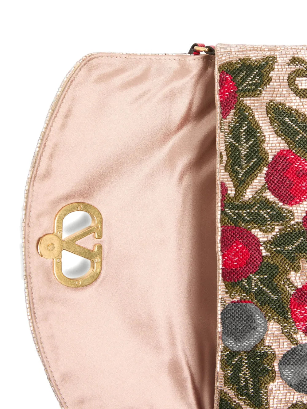 Valentino Garavani Small Valentino Garavani Devain Embroidered Shoulder Bag — Same as shown — Size One Size — Top View