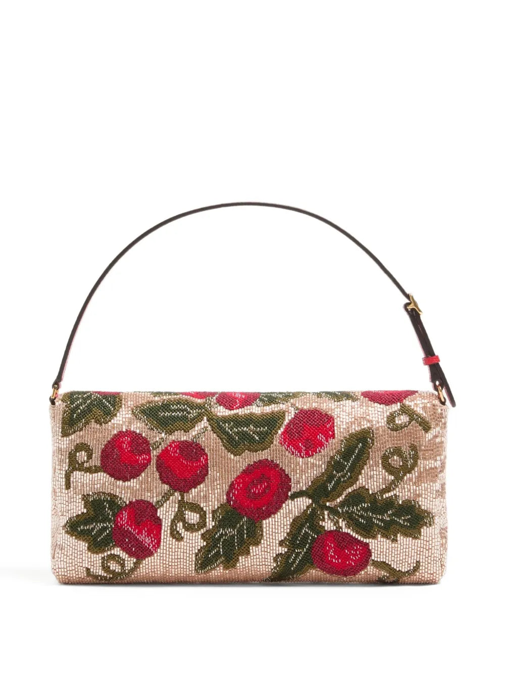 Valentino Garavani Small Valentino Garavani Devain Embroidered Shoulder Bag — Same as shown — Size One Size — Back View