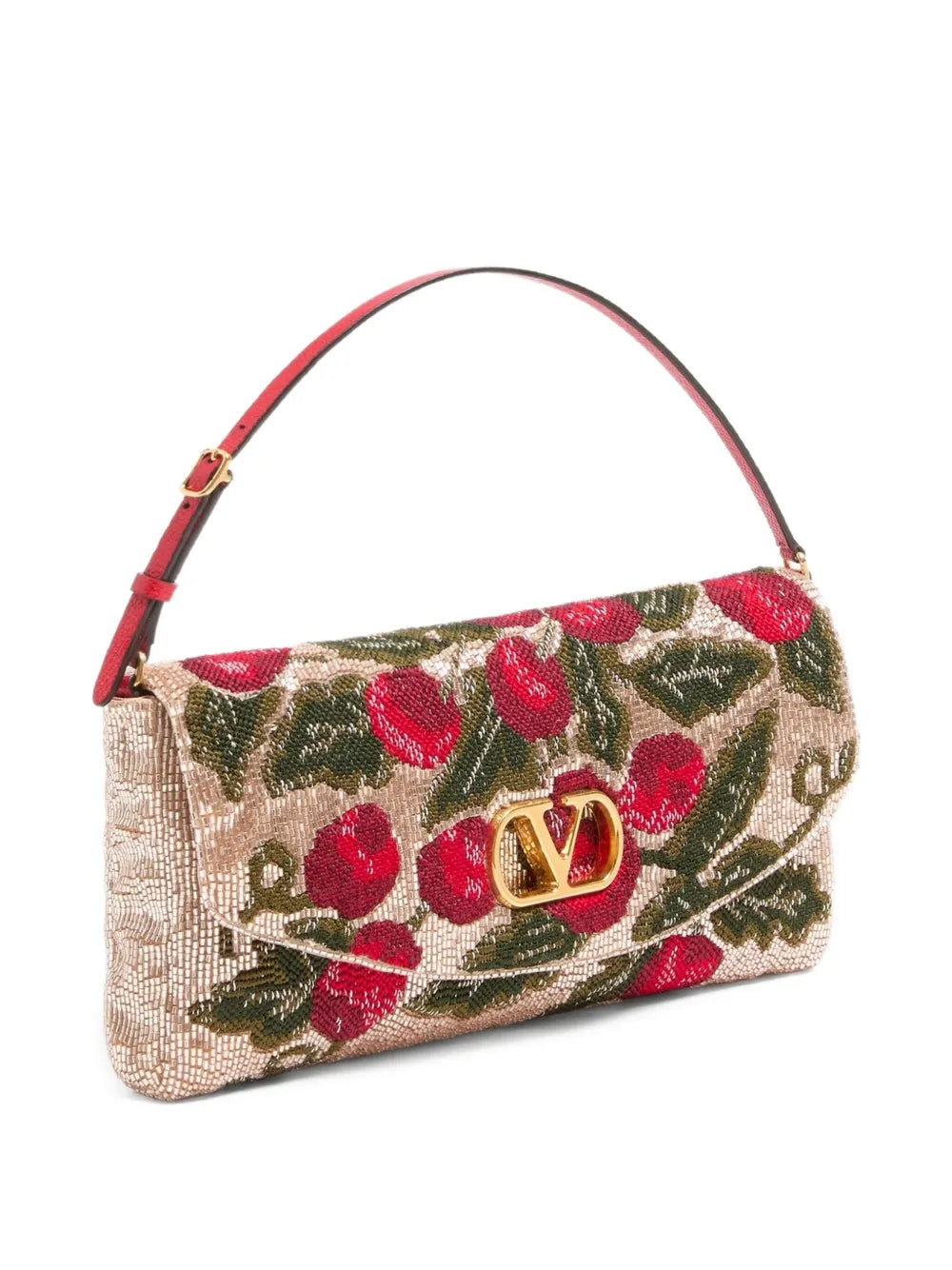 Valentino Garavani Small Valentino Garavani Devain Embroidered Shoulder Bag — Same as shown — Size One Size — Detail View