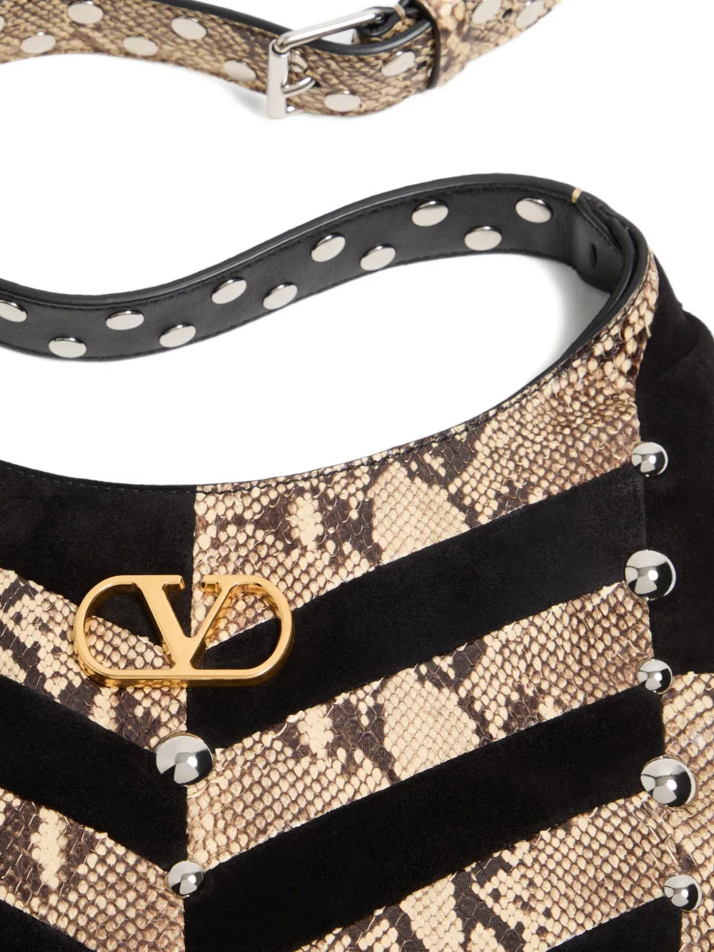 Valentino Garavani Small Chevron Patterned Shoulder Bag — Same as shown — Size One Size — Detail View