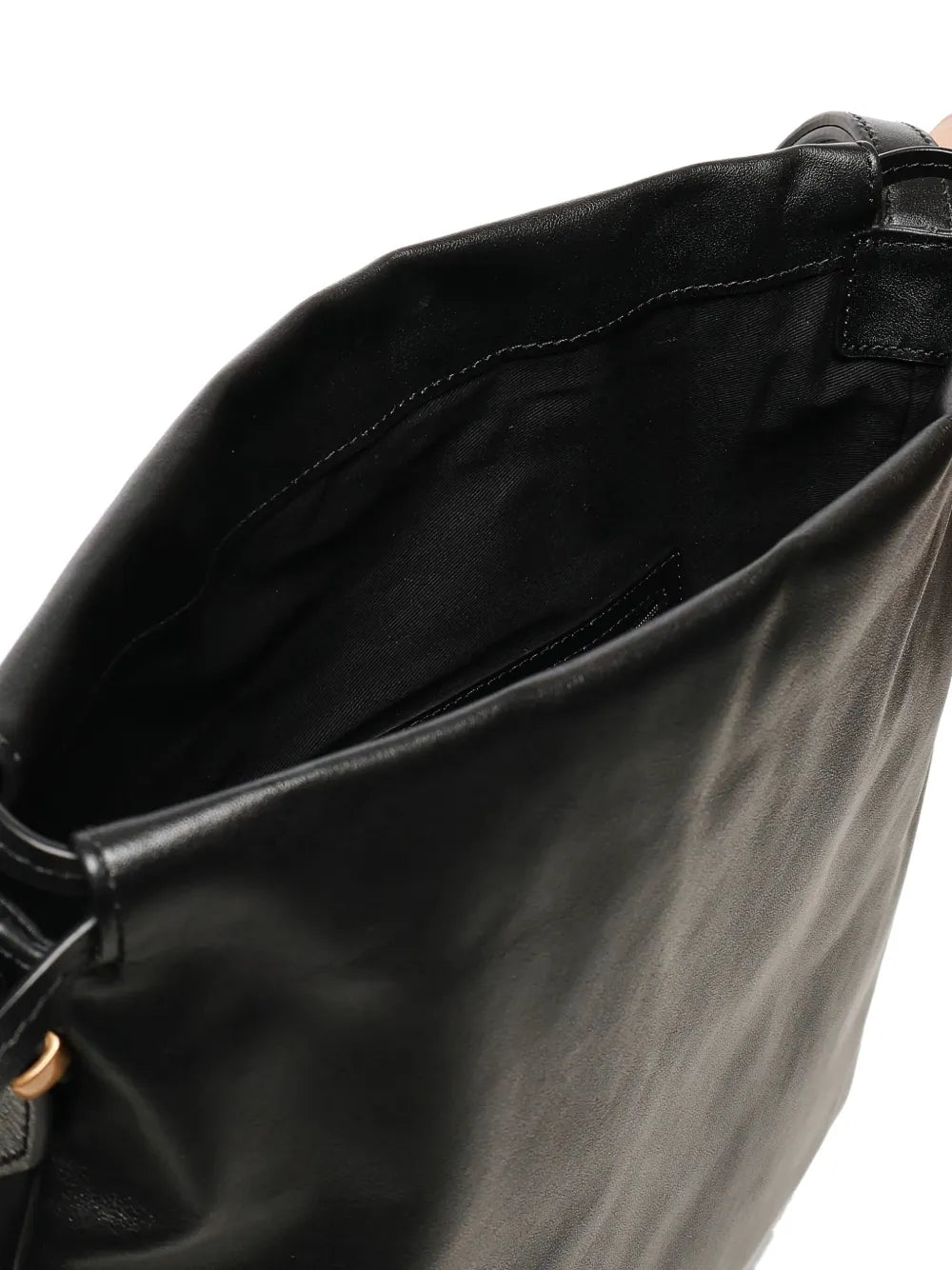Pinko Drawstring Leather Shoulder Bag — Same as shown — Size One Size — Top View
